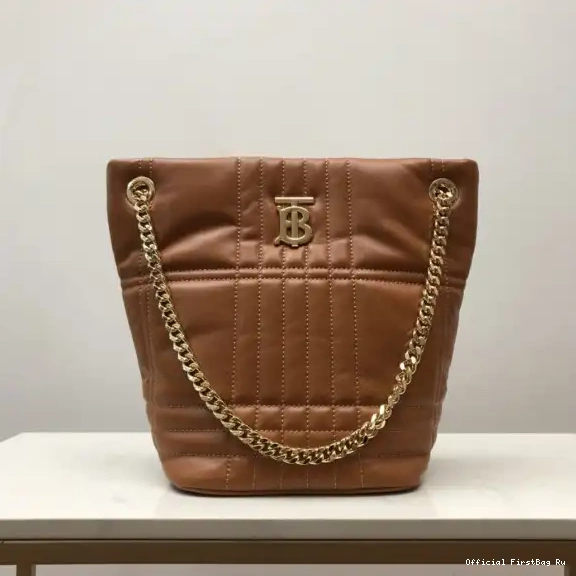 Official FirstBag Ru Small Lambskin Bag Bucket BURBERRY Lola Quilted 0510